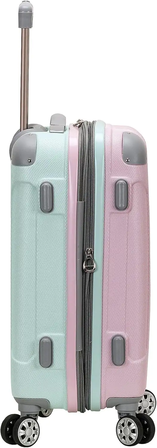 Rockland London Hardside Spinner Wheel Luggage, Multicolor, Carry-On 20-Inch - 81uqw5KKWKL._AC_SL1500_